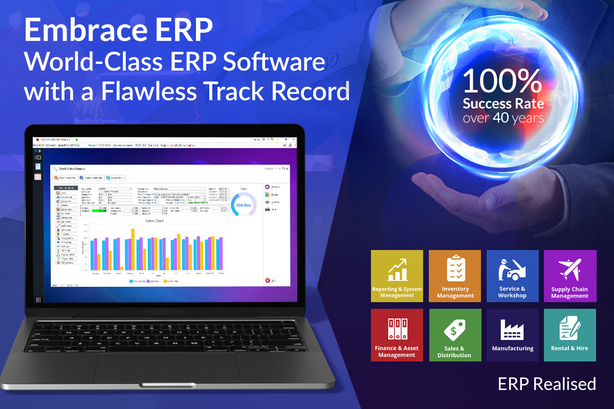 screenshot of Embrace ERP